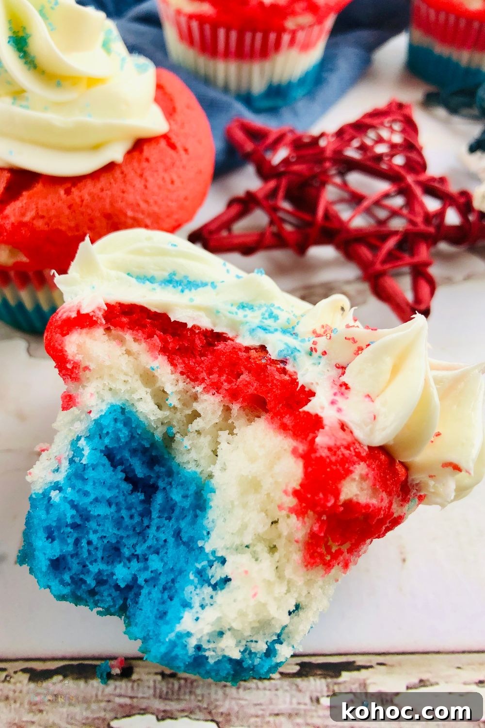 Fourth of July cupcakes