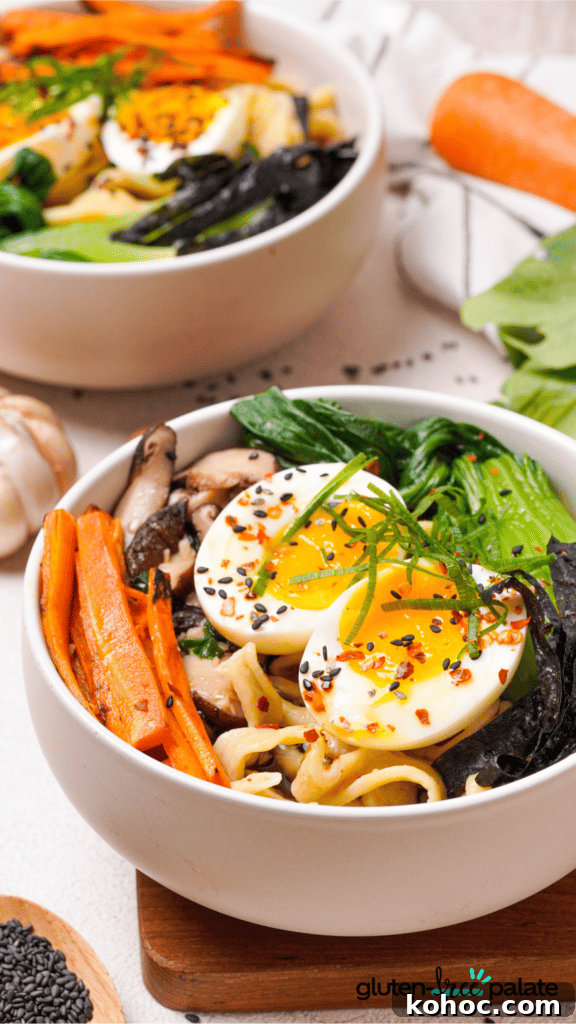 Gluten-Free Ramen: Homemade Noodle Recipe and Cooking Tips 4 Gluten-free ramen noodles in a white bowl.