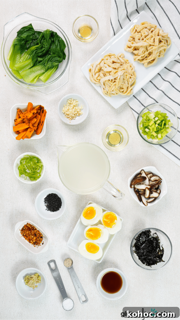 Gluten-Free Ramen: Homemade Noodle Recipe and Cooking Tips 5 Gluten-free ramen noodles ingredients.