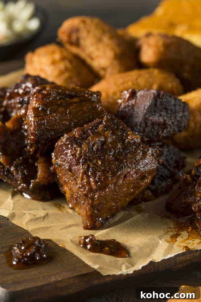 BBQ-brisket-burnt-ends-served-with-sides bbq brisket burnt ends