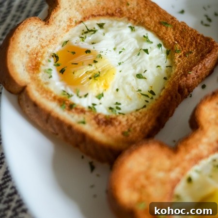 Air Fryer Eggs in a Basket