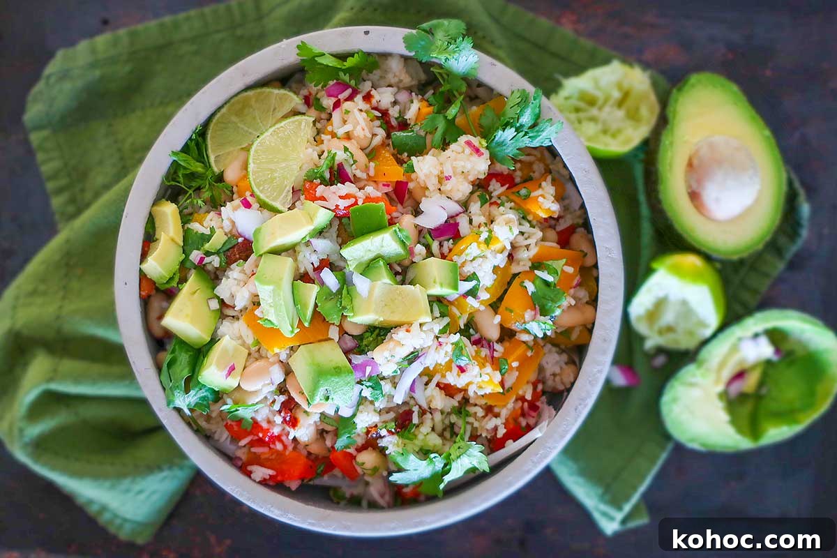 30 Top Gluten-Free Recipes from 2023 You’ll Want to Try 3 fall warm white bean rice salad in a bowl