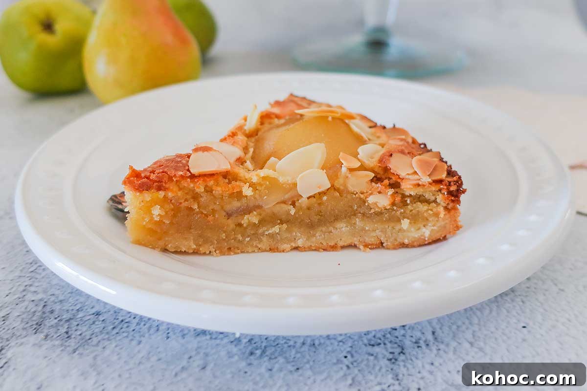 30 Top Gluten-Free Recipes from 2023 You’ll Want to Try 10 a slice of best pie of 2023 pear and almond frangipane cake