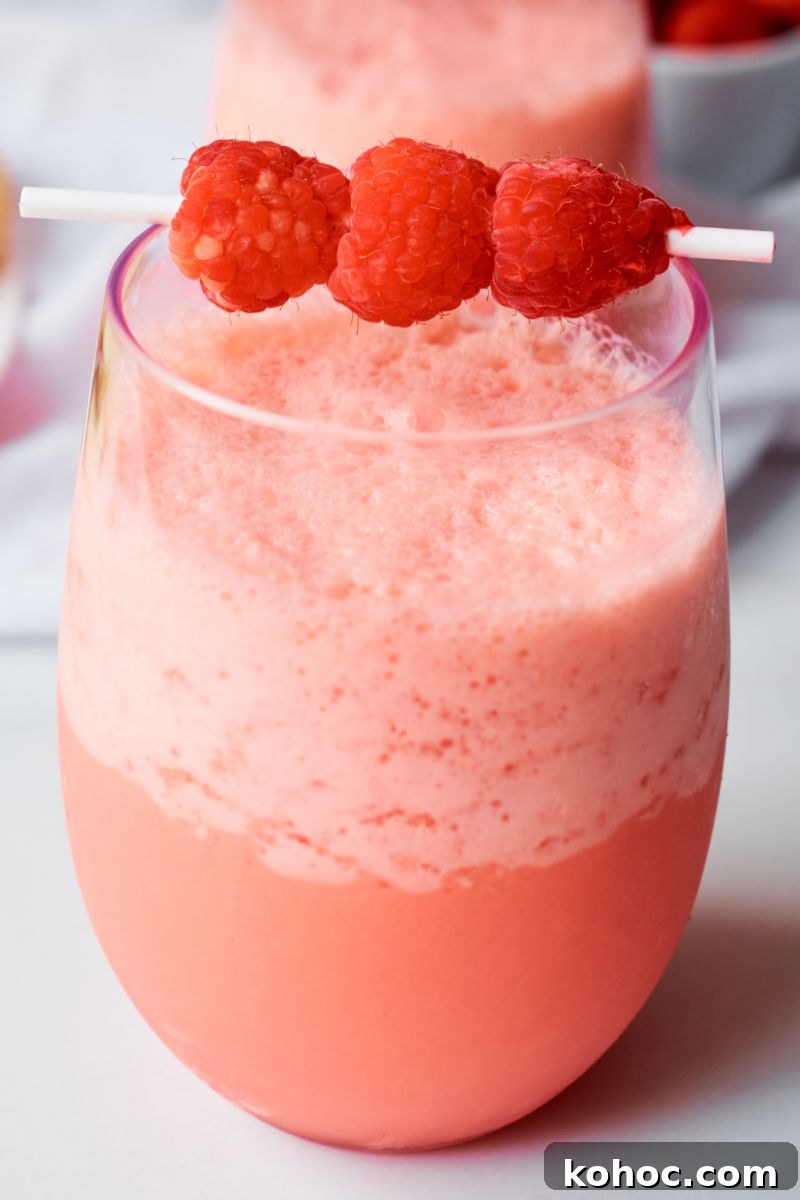 pin raspberry sparkling ice cream punch