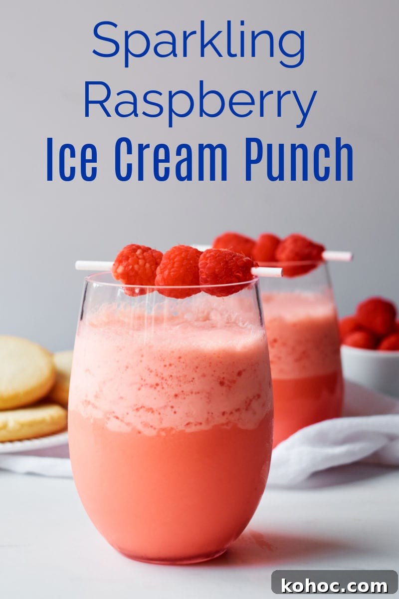 sparkling ice cream punch