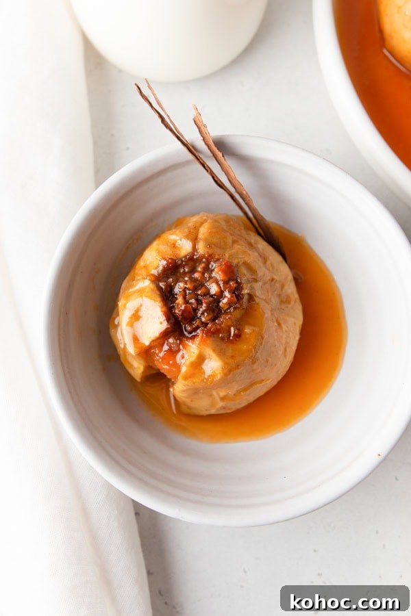 Cinnamon Baked Apples filled with nuts and spices. 