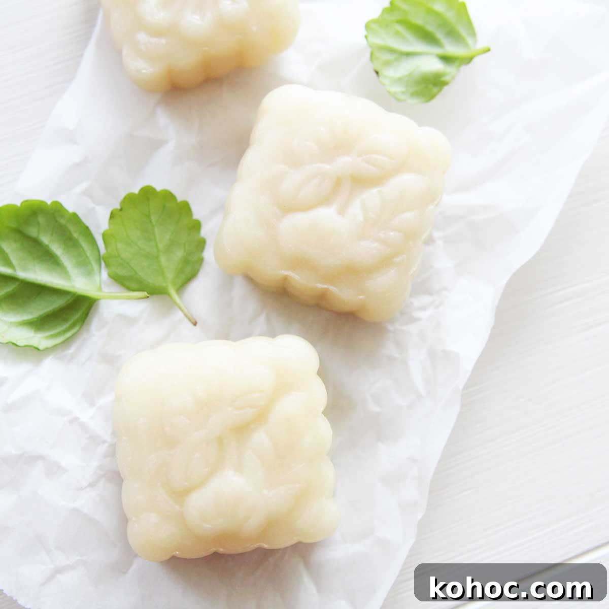 shortcut snowskin mooncakes made in the microwave - no steaming required