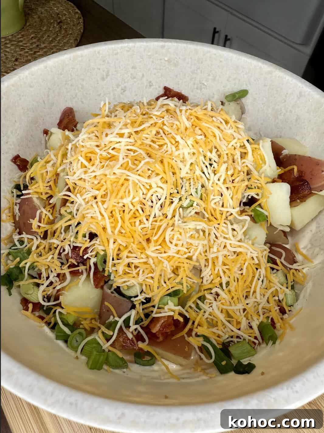 Creamy Loaded Potato Salad with Bacon and Chives 13 img 24098 12