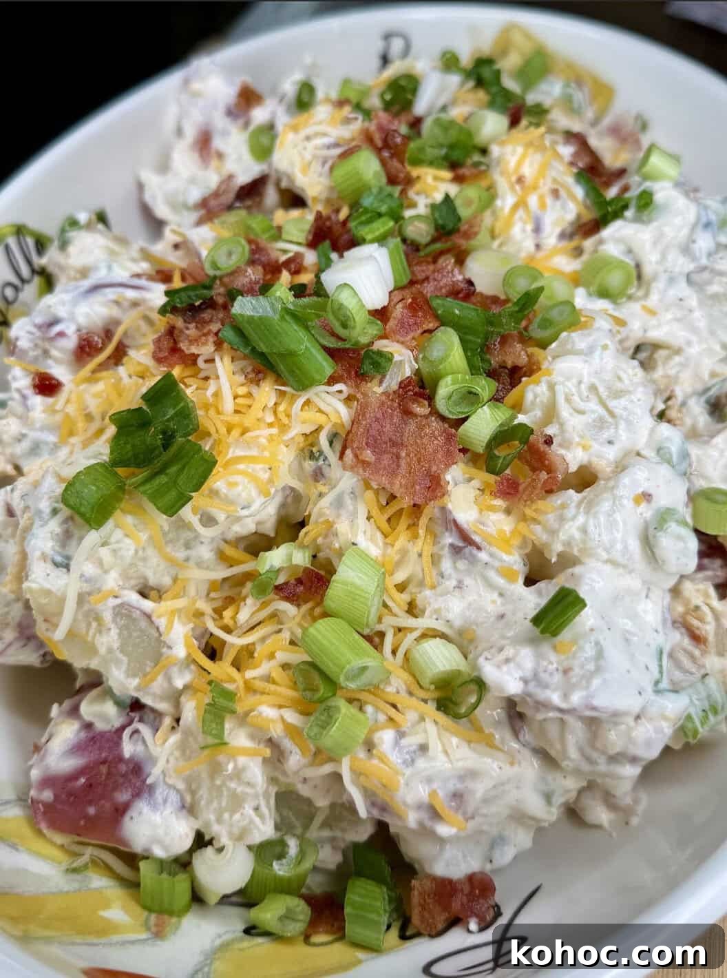 Creamy Loaded Potato Salad with Bacon and Chives 17 img 24098 16