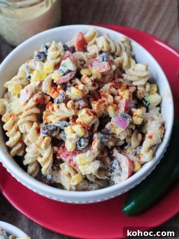 Southwest Black Bean Pasta Salad