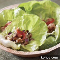 Thai Chicken Lettuce Cups