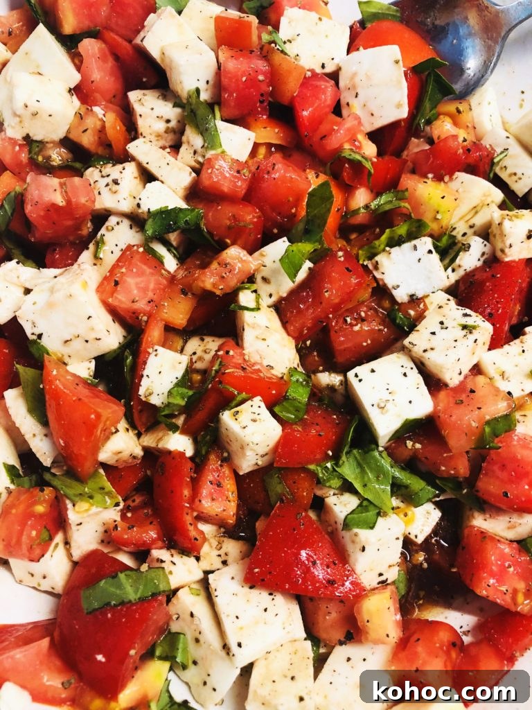 Caprese Chicken Panini Recipe: Melty Tomato, Basil & Mozzarella 12 Chopped Caprese Salad