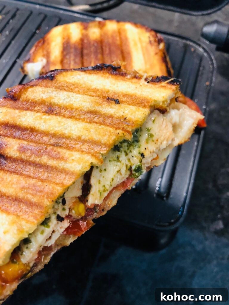 Caprese Chicken Panini Recipe: Melty Tomato, Basil & Mozzarella 7 Chicken Caprese Paninis