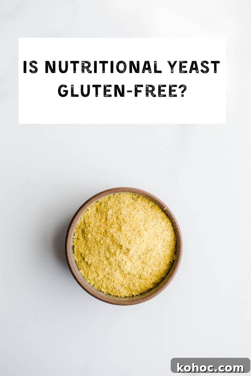 Is Nutritional Yeast Safe for a Gluten-Free Diet? 2 A bowl of yellow seasoning flakes in a small bowl.