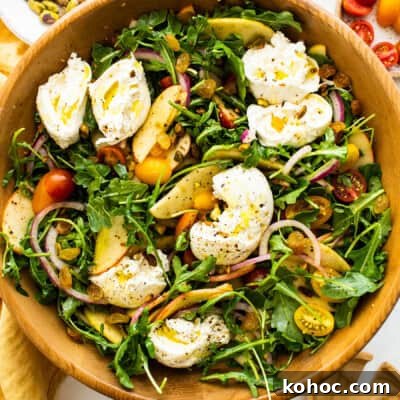 Apple burrata salad.