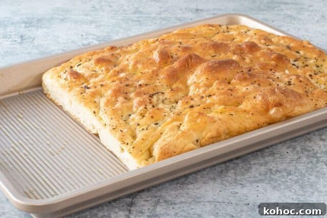 How to Make Focaccia in a Bread Machine 5 Baked bread machine focaccia.