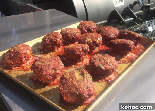 Neighbor Josh's Smoked Meatballs