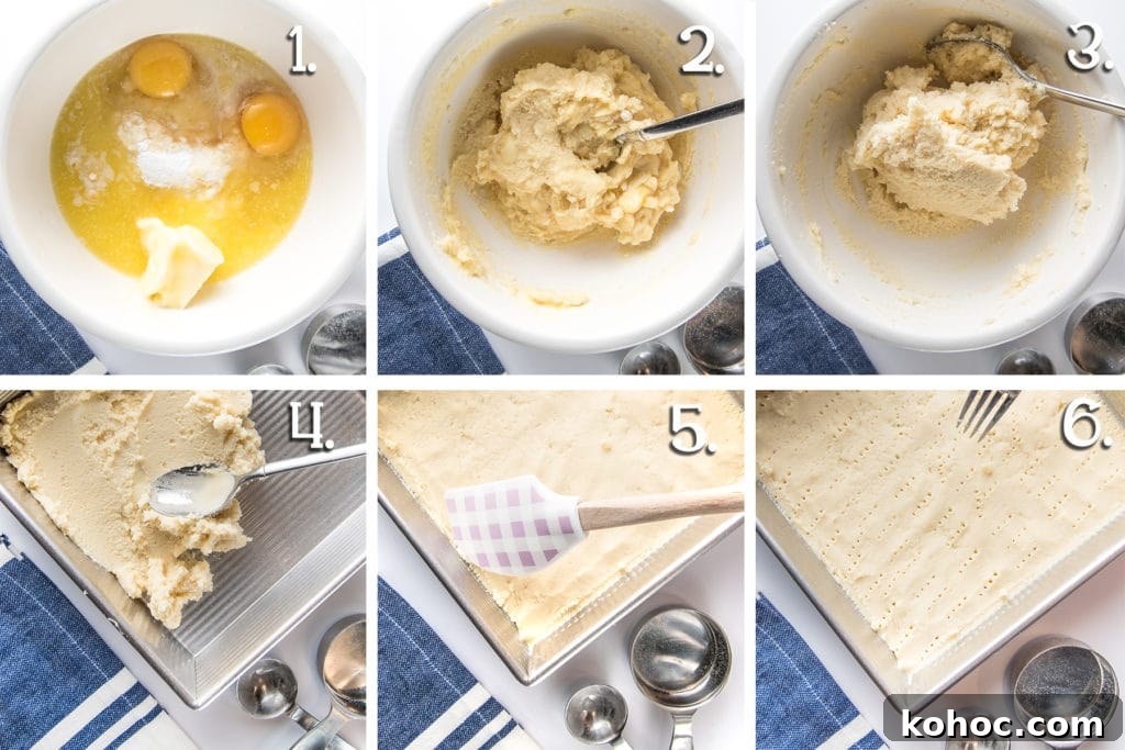 Low-Carb Millionaire Bars: Gooey Sugar-Free Caramel Treat 5 In process steps for making a gluten-free coconut shortbread crust.