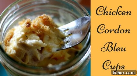 Chicken Cordon Bleu Cups (THM S, Low Carb, THM NSI)