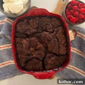 15+ Decadent Chocolate Sourdough Recipes to Try 11 SOURDOUGH CHOCOLATE COBBLER - RECIPE FEATURE IMAGE
