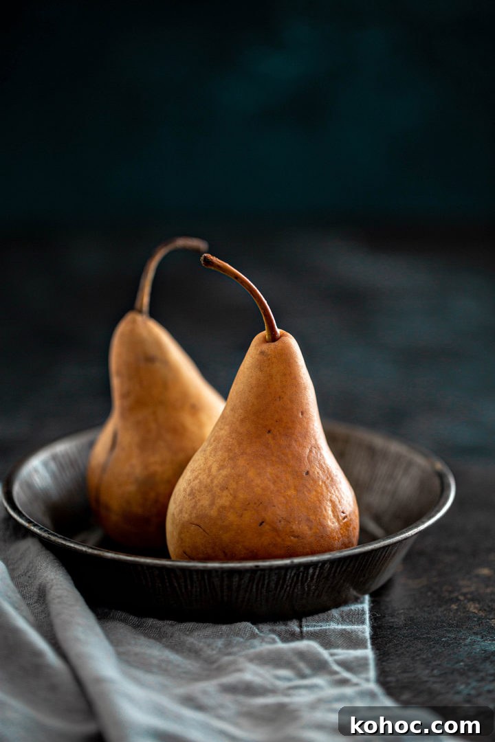 Homemade Pear Sauce Recipe: Smooth, Sweet, and Simple 3 two fresh pears to use to make pear sauce