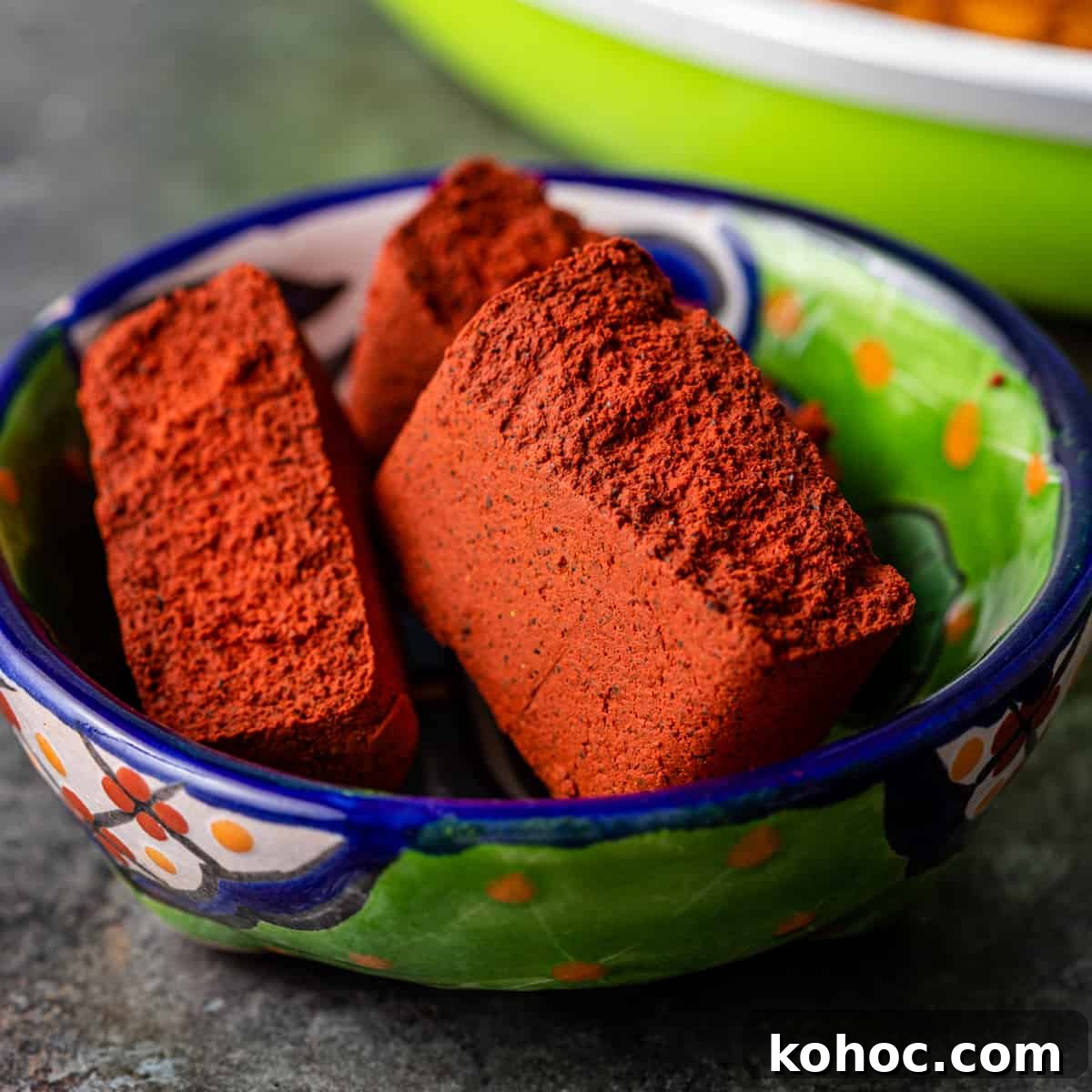 Achiote and Annatto: Homemade Paste and Oil Recipes 2 achiote paste broken into piece sin small bowl