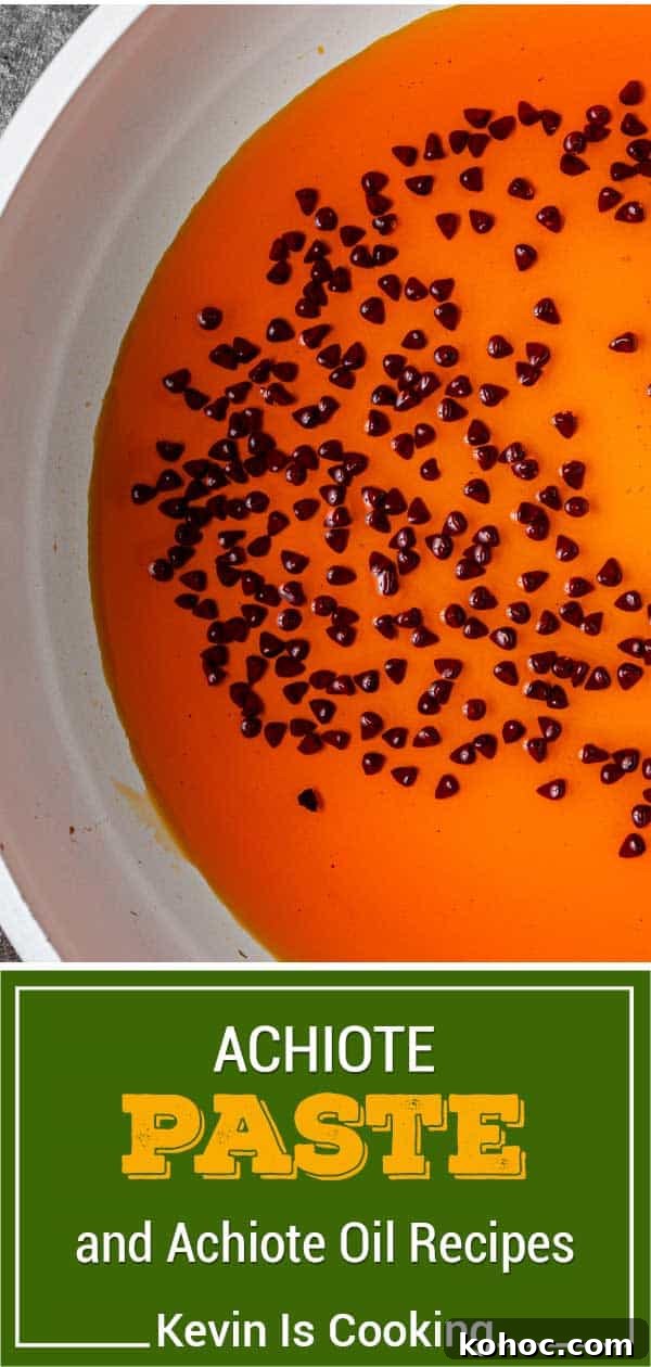 Achiote and Annatto: Homemade Paste and Oil Recipes 7 achiote oil in skillet