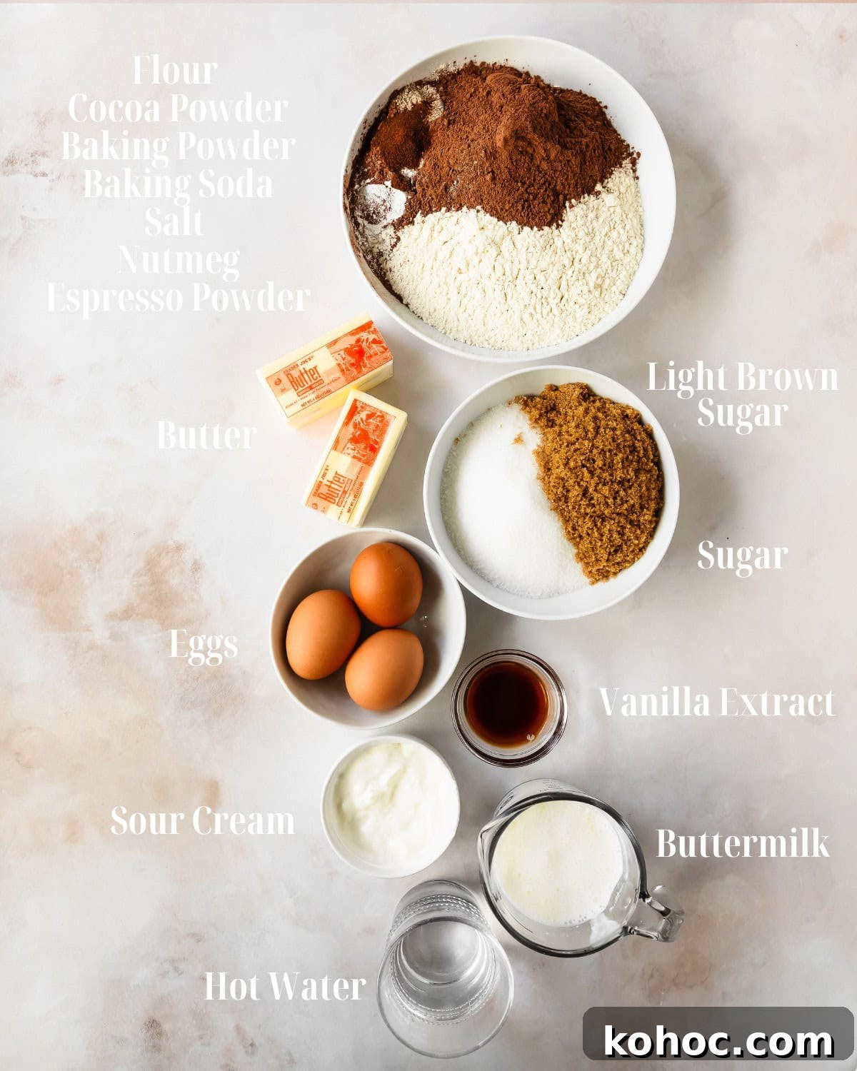 Decadent Chocolate Donut Cake Recipe: Moist Layered Chocolate Cake 3 Chocolate Donut Cake Dry and Wet Ingredients