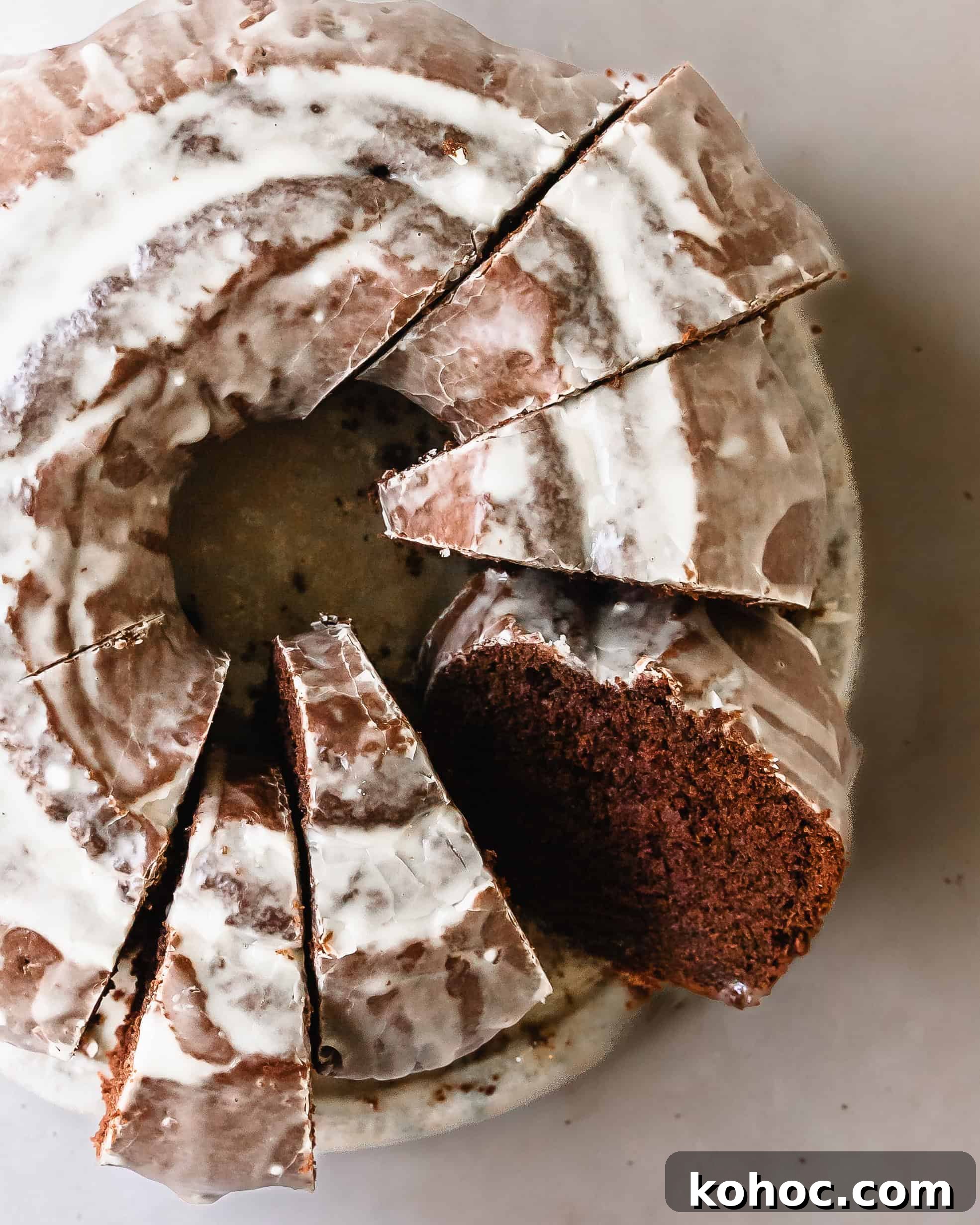 Decadent Chocolate Donut Cake Recipe: Moist Layered Chocolate Cake 7 Chocolate donut cake with vanilla glaze