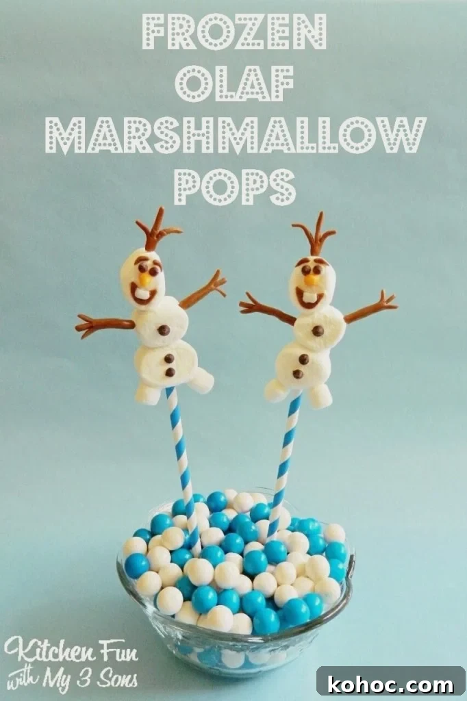 Easy Olaf Marshmallow Pops from the Disney movie Frozen! Easy Olaf Marshmallow Pops from the Disney movie Frozen!