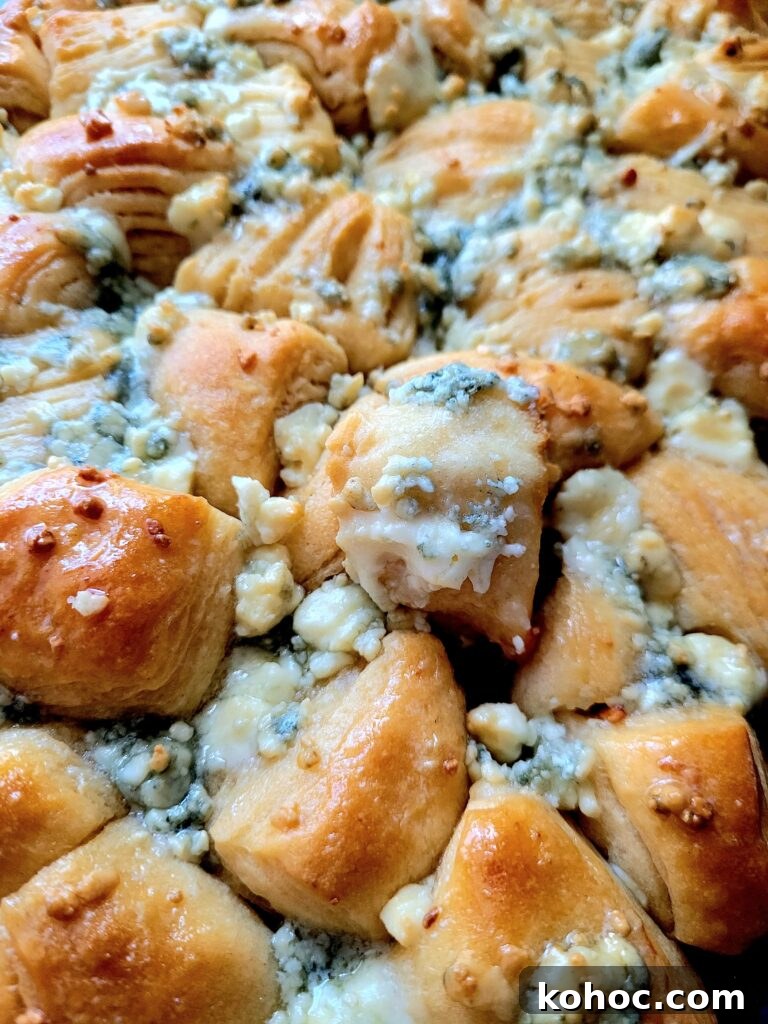 Savory Blue Cheese Biscuits Recipe for Crispy, Flaky Biscuits 2 pan of baked blue cheese appetizers