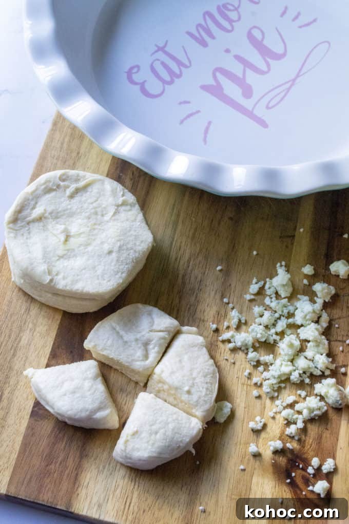 Savory Blue Cheese Biscuits Recipe for Crispy, Flaky Biscuits 5 biscuits and blue cheese