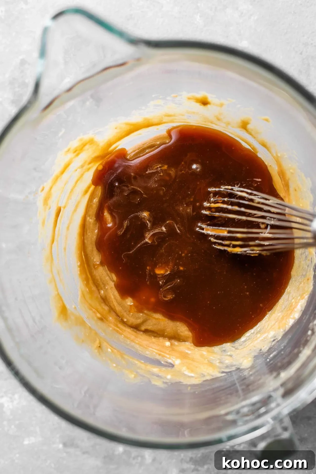 Caramel Gingerbread Cake with Silky Whipped Caramel Icing 7 caramel gingerbread cake caramel sauce added to butter sugar mix