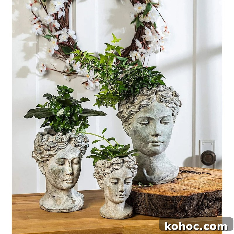 13 Striking Plants for Head Planters to Elevate Your Décor 2 plants for head planters