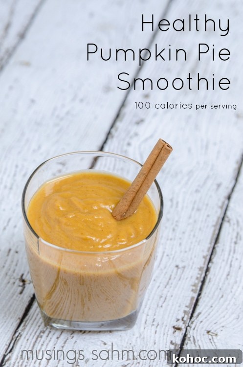 Healthy Pumpkin Pie Smoothie