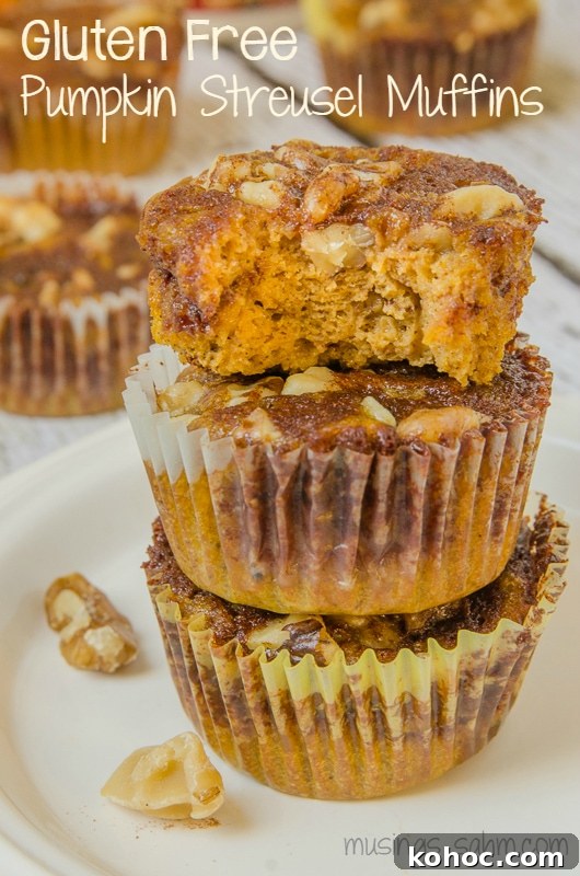 Gluten Free Pumpkin Streusel Muffins