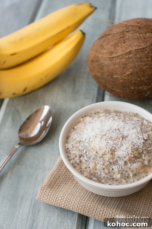 Coconut Banana Chia Seed Pudding