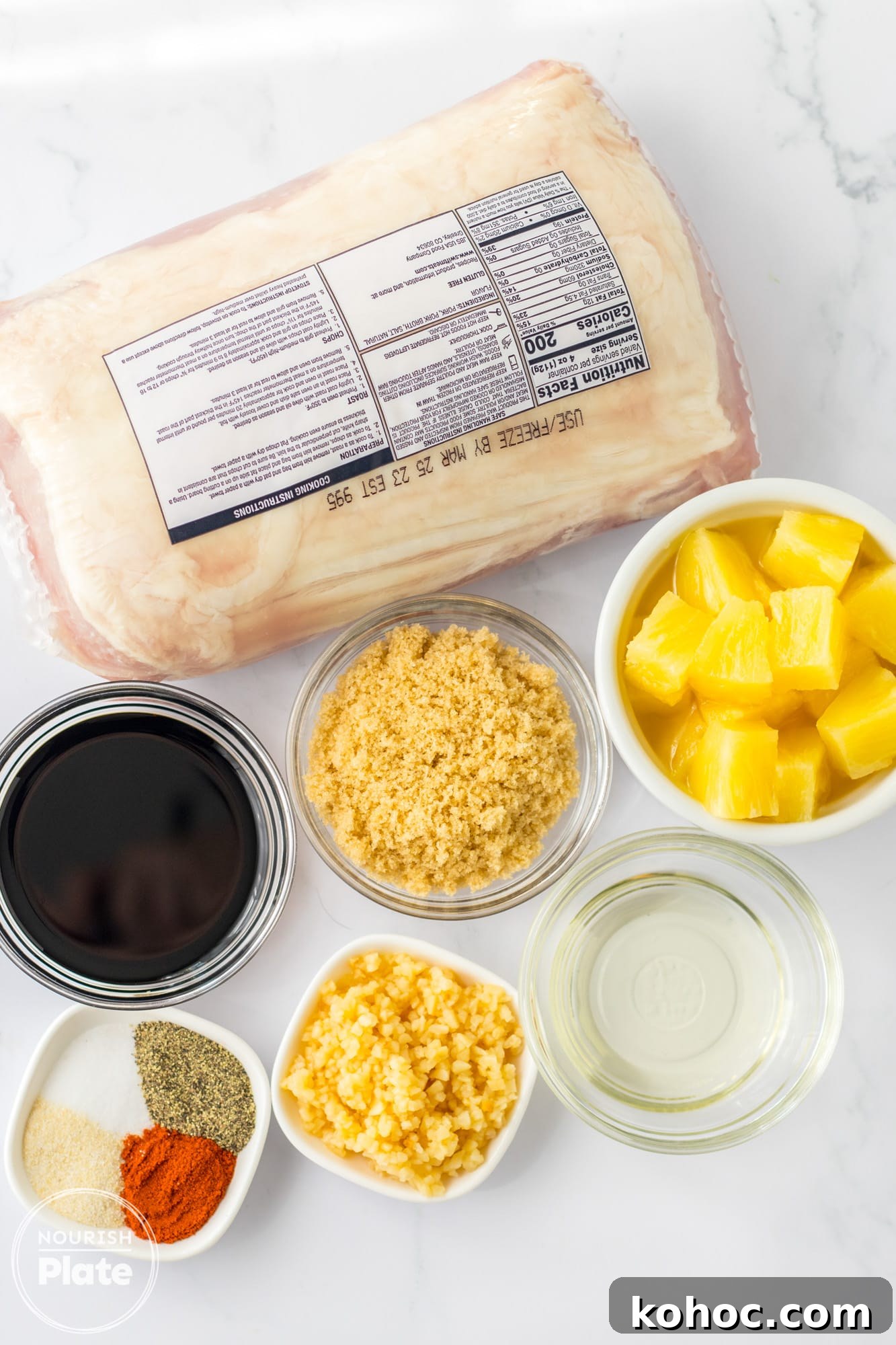 Pineapple Pork Loin Slow Cooker Recipe for Tender, Juicy Meat 3 Ingredients needed to make slow cooker pineapple pork loin