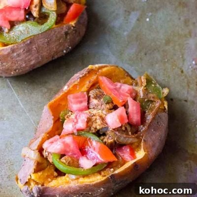 Chicken Fajita Stuffed Sweet Potatoes profile image