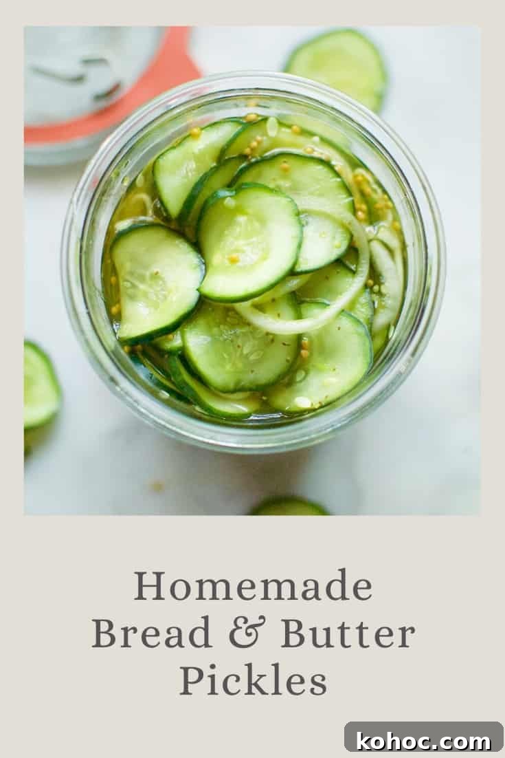 homemade bread & butter pickles