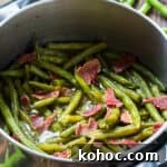Southern-Style Skinny Green Beans with Garlic and Bacon 6 Skinny Southern Green Beans