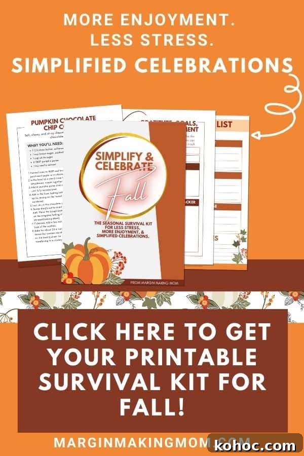 Irresistible Pumpkin Cobbler Recipe for Fall Gatherings 9 mockup of pages included in Simplify and Celebrate Fall