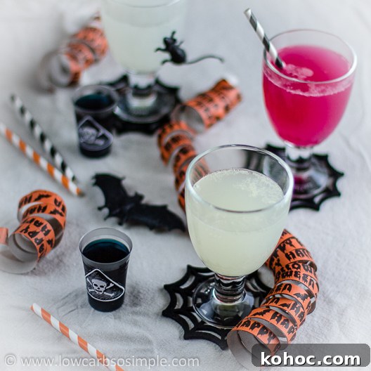 Vegan Color-Changing Witches' Brew Halloween Punch 11 Witches' Brew -- Color Changing Halloween Drink | Low-Carb, So Simple!