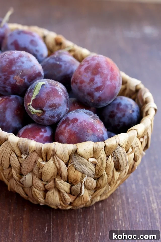 Delicious, vegan and gluten-free plum crisp with coconut makes for a great healthy dessert or breakfast. Easy 45-minute recipe from start to finish!