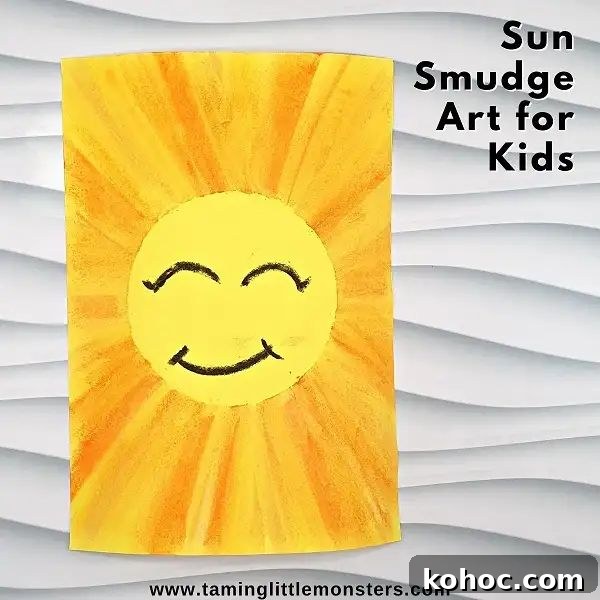 12. Sun Smudge Art