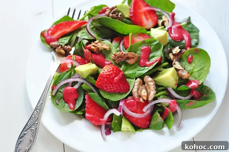 Pantry Staples That Help You Lose Weight Quickly 7 strawberry avocado and spinach salad