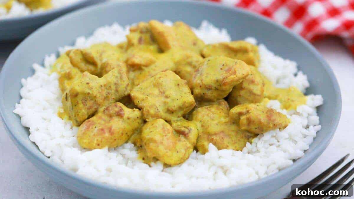 25 Skillet Meals Ready in 30 Minutes or Less 13 Chicken curry with rice.