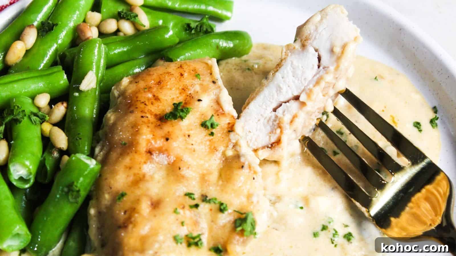 25 Skillet Meals Ready in 30 Minutes or Less 24 A plate with chicken and green beans on it.
