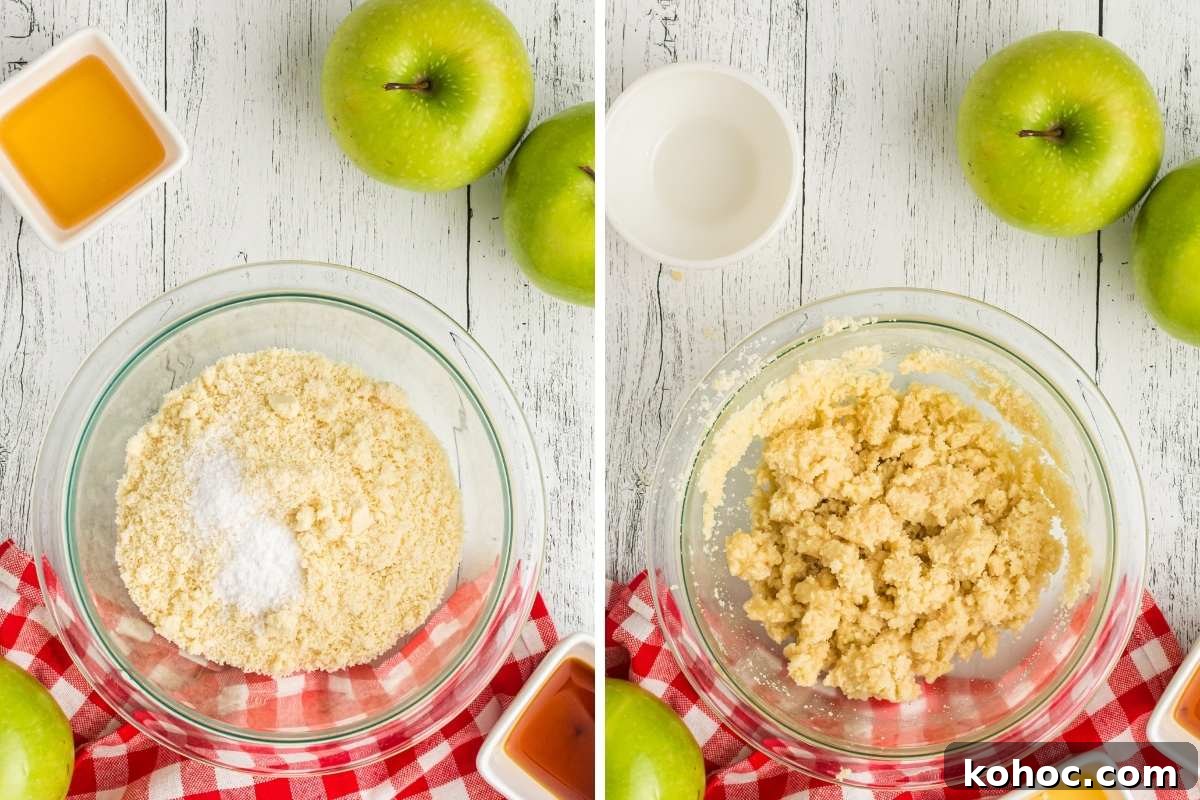 Apple Pie Nachos: Cinnamon Sugar Chip Dessert Recipe 6 bowl of crumble topping