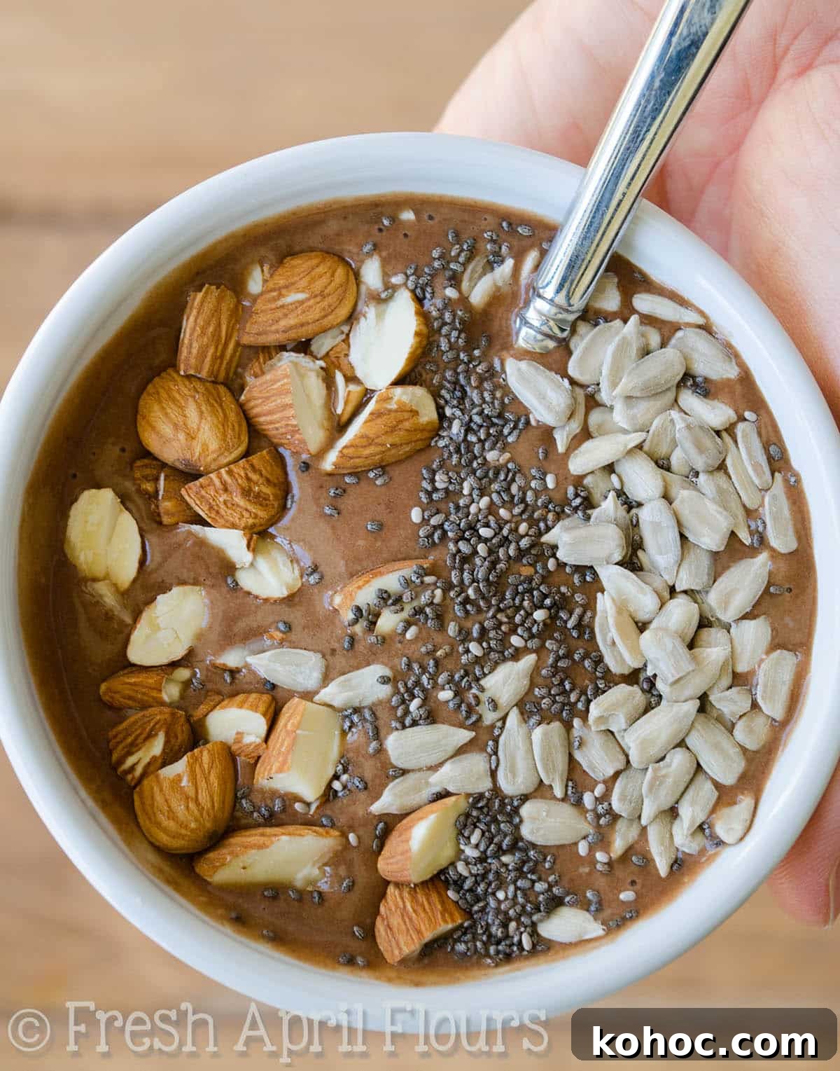 Chocolate Peanut Butter Smoothie Bowl